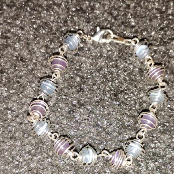 Jewelry - Blue And Purple Cats Eye Bracelet